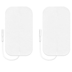 Tens Elektrodu Düz Giriş Kablolu 5x9cm Dikdörtgen Tens Elektrodu Düz Giriş Kablolu 5x9cm Dikdörtgen