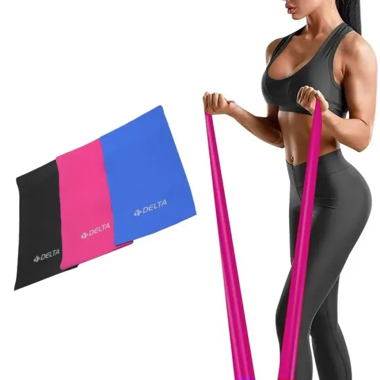 120 Cm 3'lü Pilates Band Set